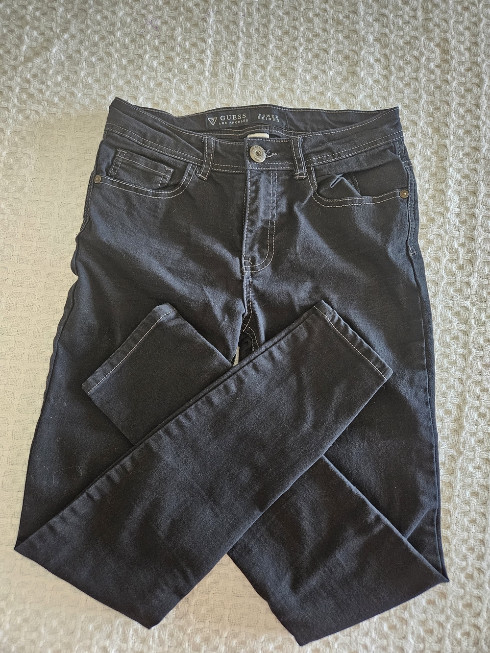 Guess Girl Power Skinny Black Jeans